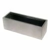 64cm Zinc Galvanised Silver Trough Planter - By Primrose™