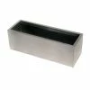 70cm Zinc Galvanised Trough Planter in Silver - By Primrose™