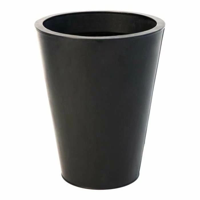 H56cm Zinc Galvanised Black Cone Planter - By Primrose™ 3 H56cm Zinc Galvanised Black Cone Planter - By Primrose™ - Image 3