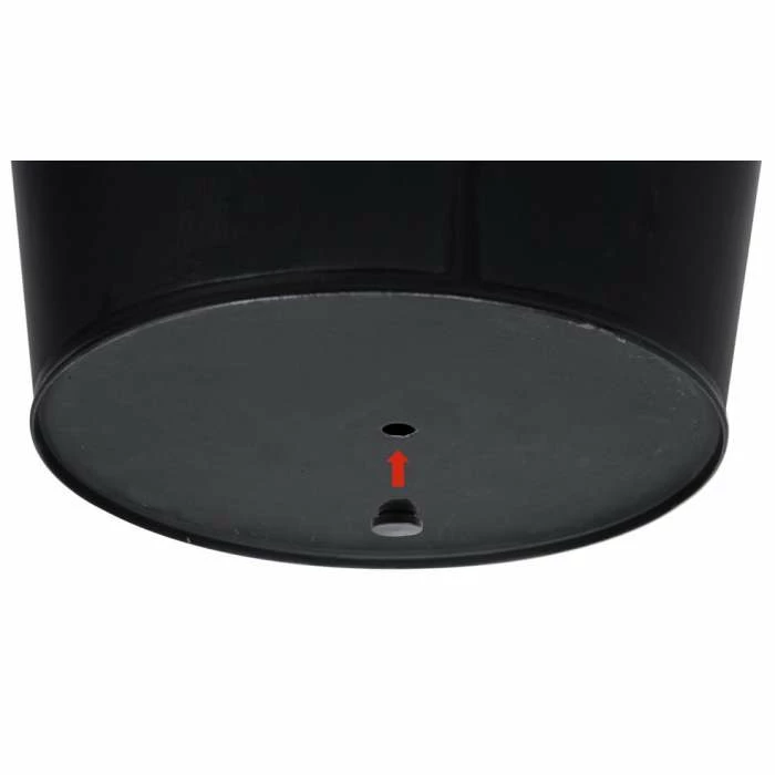 H39.5cm Zinc Galvanised Black Cone Planter - By Primrose™ 6 H39.5cm Zinc Galvanised Black Cone Planter - By Primrose™ - Image 6