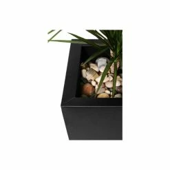 100cm Zinc Galvanised Black Tapered Cube Planter - By Primrose™ -Outdoor PLANTERS Shop PP0068X add image 2 a6b9