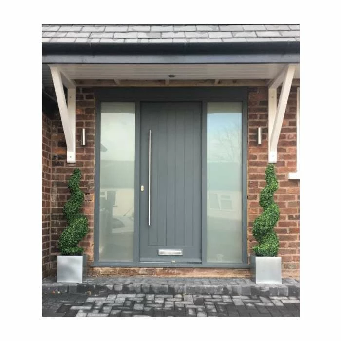 60cm Silver Zinc Galvanised Cube Planters - By Primrose™ 2 60cm Silver Zinc Galvanised Cube Planters - By Primrose™ - Image 2