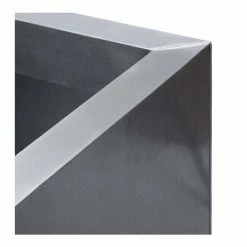 50cm Zinc Galvanised Silver Cube Planter - By Primrose™ -Outdoor PLANTERS Shop PP0079X add image 2 2971