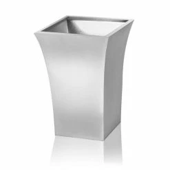 H42.5cm Zinc Galvanised Silver Flared Square Planter -By Primrose™ 7 H42.5cm Zinc Galvanised Silver Flared Square Planter -By Primrose™ -Outdoor PLANTERS Shop PP0250S3 add image 2 7e53