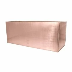 Outdoor PLANTERS Shop 41 75cm Zinc Galvanised Trough Planter in a Copper Finish by Primrose™