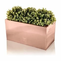 70cm Zinc Galvanised Trough Planter in a Copper Finish by Primrose™ -Outdoor PLANTERS Shop PP0261S add image 3 1f82