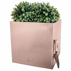50cm Zinc Galvanised Cube Planter in a Copper Finish by Primrose™ -Outdoor PLANTERS Shop PP0264XL add image 2 92d1