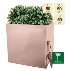 Outdoor PLANTERS Shop 43 50cm Zinc Galvanised Cube Planter in a Copper Finish by Primrose™