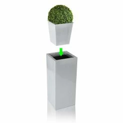 36cm Tall Cube Planter Insert - By Primrose™ 8 36cm Tall Cube Planter Insert - By Primrose™ -Outdoor PLANTERS Shop PP0341LINSERT add image 2 7e75
