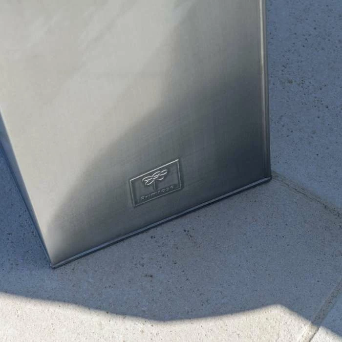 H50cm Zinc Galvanised Tall Cube Planters in Silver - By Primrose™ 6 H50cm Zinc Galvanised Tall Cube Planters in Silver - By Primrose™ - Image 6