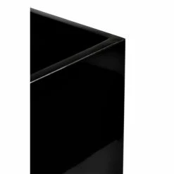 80cm Gloss Fibreglass Trough Planter in Black - By Primrose™ -Outdoor PLANTERS Shop PP0402S add image 2 eddc
