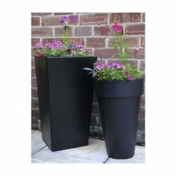90cm x 40cm Tall Flared Square Fibreglass Planter in Matt Black - By Primrose™ 10 90cm x 40cm Tall Flared Square Fibreglass Planter in Matt Black - By Primrose™ -Outdoor PLANTERS Shop PP0405M add image 4 92b1