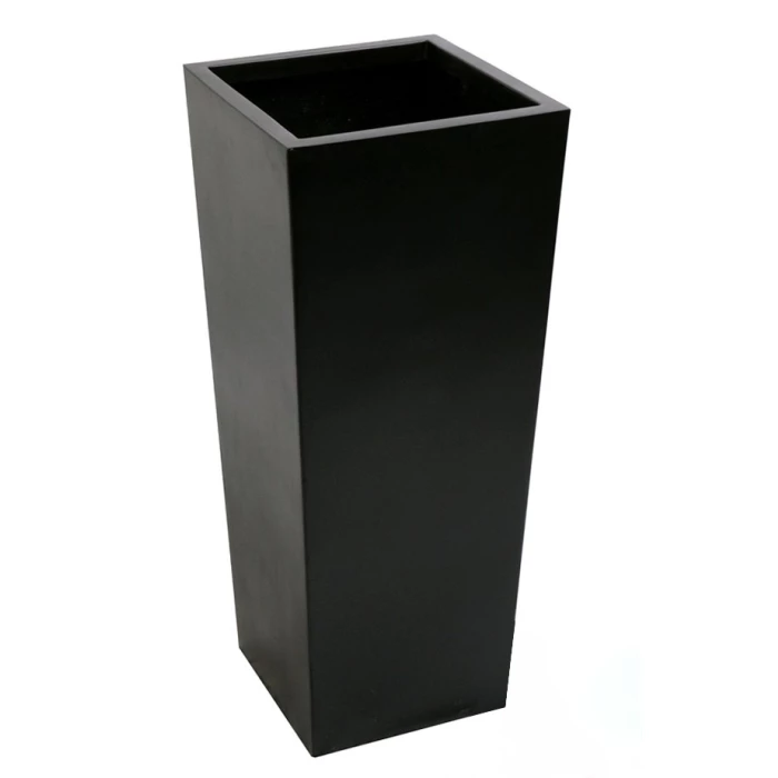 90cm x 40cm Tall Flared Square Fibreglass Planter in Matt Black - By Primrose™ 6 90cm x 40cm Tall Flared Square Fibreglass Planter in Matt Black - By Primrose™ - Image 6