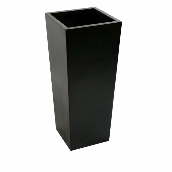 90cm x 40cm Tall Flared Square Fibreglass Planter in Matt Black - By Primrose™ 1 90cm x 40cm Tall Flared Square Fibreglass Planter in Matt Black - By Primrose™