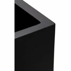 H60cm Fibreglass Cube Planter in Matt Black - By Primrose™ -Outdoor PLANTERS Shop PP0408L add image 2 838c