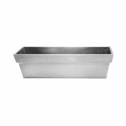 60cm Zinc Edge Silver Trough Planter - By Primrose™ 6 60cm Zinc Edge Silver Trough Planter - By Primrose™ -Outdoor PLANTERS Shop PP0441M add image 1 6866