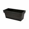 80cm Zinc Edge Pewter Trough Planter - By Primrose™
