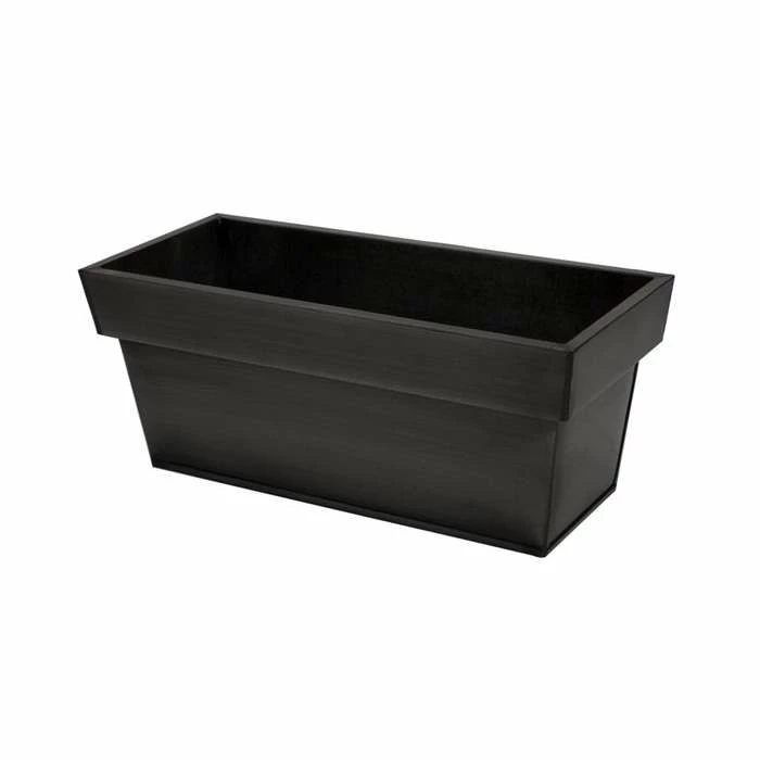 80cm Zinc Edge Pewter Trough Planter - By Primrose™ 1 80cm Zinc Edge Pewter Trough Planter - By Primrose™