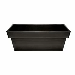 60cm Zinc Edge Pewter Trough Planters - By Primrose™ -Outdoor PLANTERS Shop PP0442M add image 2 326c