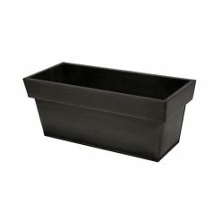 60cm Zinc Edge Pewter Trough Planters - By Primrose™