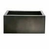 64cm Zinc Galvanised Pewter Trough Planter - By Primrose™