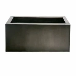 1m Zinc Galvanised Pewter Trough Planters - By Primrose™ -Outdoor PLANTERS Shop PP0443XL add image 1 c4af