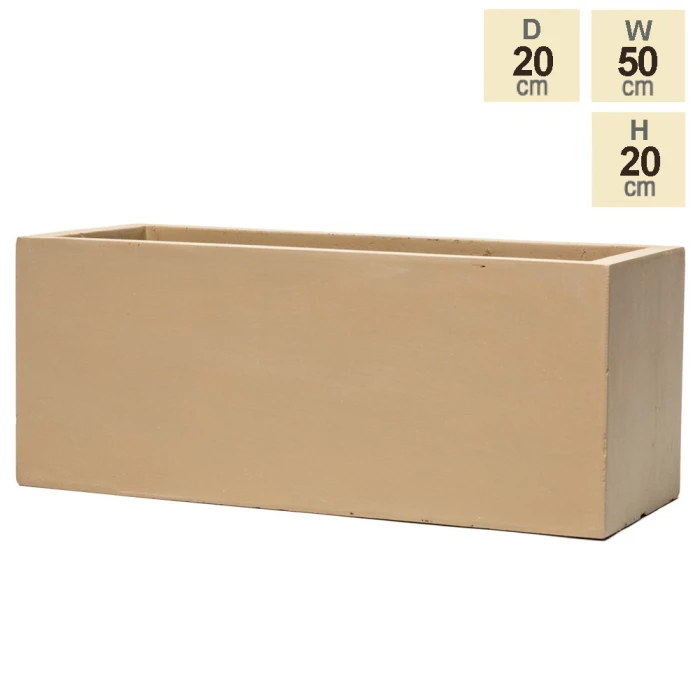 50cm Fibrecotta Small Sand Trough Planter 2 50cm Fibrecotta Small Sand Trough Planter - Image 2