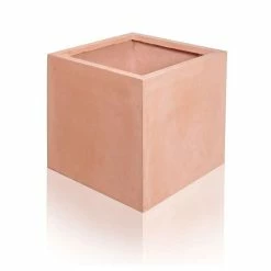 40cm Terracotta Fibrecotta Large Cube Planter 10 40cm Terracotta Fibrecotta Large Cube Planter -Outdoor PLANTERS Shop PP0452L add image 3 6fe8