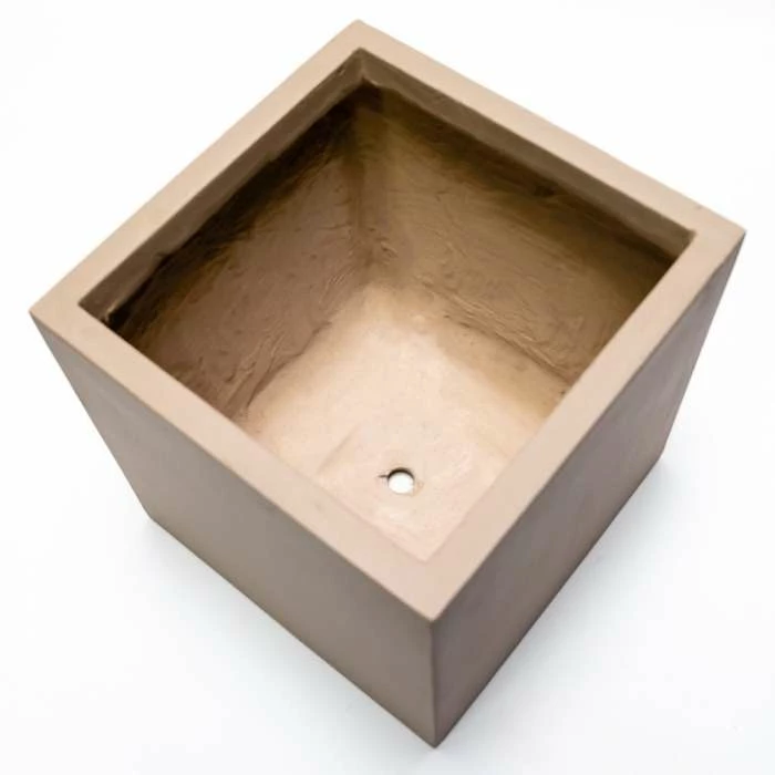 30cm Fibrecotta Medium Sand Cube Pot 3 30cm Fibrecotta Medium Sand Cube Pot - Image 3