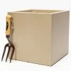 30cm Fibrecotta Medium Sand Cube Pot