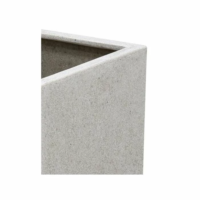 30cm Poly-Terrazzo White Medium Cube Pot 2 30cm Poly-Terrazzo White Medium Cube Pot - Image 2