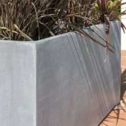 100cm Polystone Large Grey Trough Planter 14 100cm Polystone Large Grey Trough Planter -Outdoor PLANTERS Shop PP0473L add image 5 690c