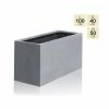 100cm Polystone Large Grey Trough Planter