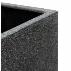 100cm Poly-Terrazzo Large Black Trough Planter 12 100cm Poly-Terrazzo Large Black Trough Planter -Outdoor PLANTERS Shop PP0474L add image 1 4028
