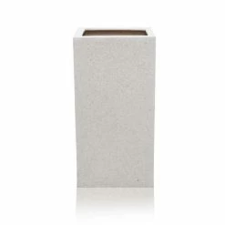 60cm Poly-Terrazzo Small White Tall Cube Planter 8 60cm Poly-Terrazzo Small White Tall Cube Planter -Outdoor PLANTERS Shop PP0479S add image 3 dd65