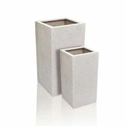 60cm Poly-Terrazzo Small White Tall Cube Planter 9 60cm Poly-Terrazzo Small White Tall Cube Planter -Outdoor PLANTERS Shop PP0479S add image 4 909f
