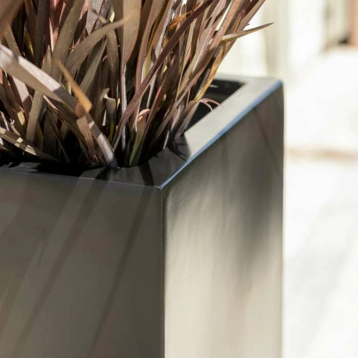 90cm Tall Trough Fibreglass Planter in Matt Black - By Primrose™ 2 90cm Tall Trough Fibreglass Planter in Matt Black - By Primrose™ - Image 2