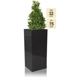 H75cm Zinc Galvanised Tall Platinum Cube Planter - By Primrose™ 5 H75cm Zinc Galvanised Tall Platinum Cube Planter - By Primrose™ -Outdoor PLANTERS Shop PP0500M main image 9eac