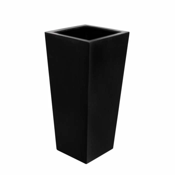 91cm Polystone Tall Black Flared Square Planter 1 91cm Polystone Tall Black Flared Square Planter