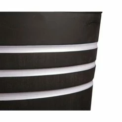 H90cm Tall Round Black Zinc Planter - By Primrose™ -Outdoor PLANTERS Shop PP0521L add image 3 ec4a