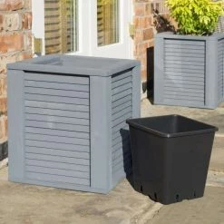 Palermo 45cm Wooden Square Planter by Rowlinson 7 Palermo 45cm Wooden Square Planter by Rowlinson -Outdoor PLANTERS Shop PP10256 add image 1 061d
