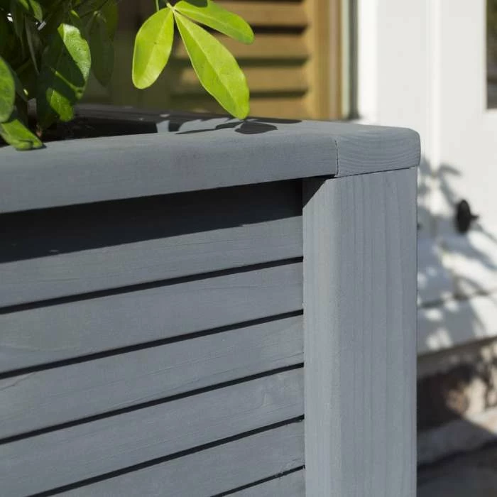 Palermo 45cm Wooden Square Planter by Rowlinson 5 Palermo 45cm Wooden Square Planter by Rowlinson - Image 5