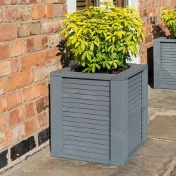 Palermo 45cm Wooden Square Planter by Rowlinson
