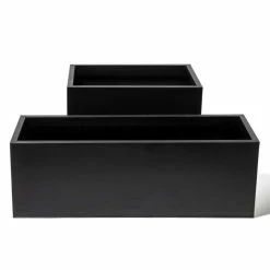 75cm Zinc Galvanised Black Trough 11 75cm Zinc Galvanised Black Trough -Outdoor PLANTERS Shop PP10703 add image 5 cb84
