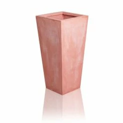 51cm Terracotta Fibrecotta Tall Flared Square Planter 7 51cm Terracotta Fibrecotta Tall Flared Square Planter -Outdoor PLANTERS Shop PP1763M add image 3 6b9c