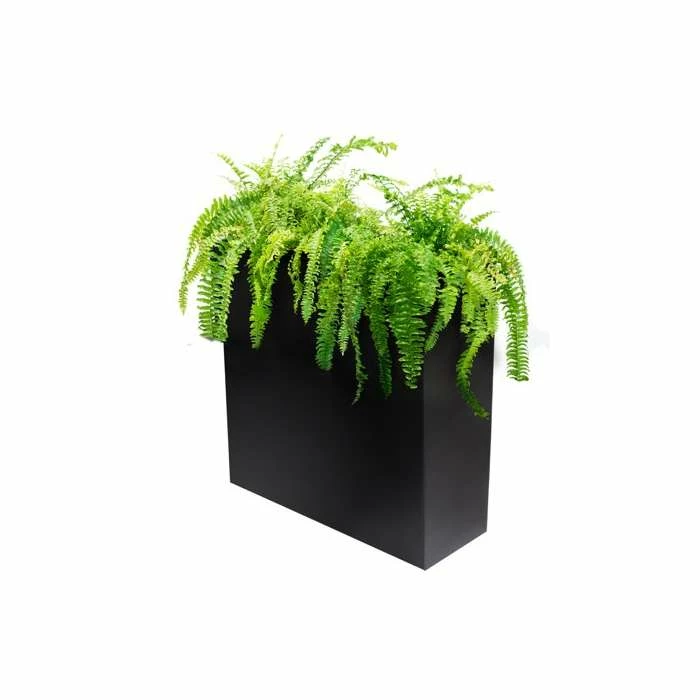 95cm Zinc Tall Trough Planter with Insert - By Primrose™ 2 95cm Zinc Tall Trough Planter with Insert - By Primrose™ - Image 2
