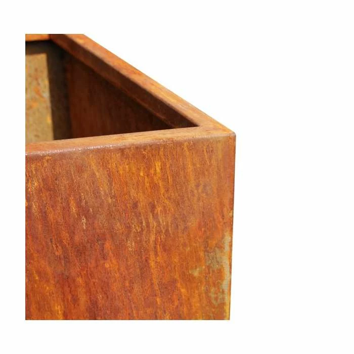 H60cm Large Corten Steel Cube Planter 2 H60cm Large Corten Steel Cube Planter - Image 2