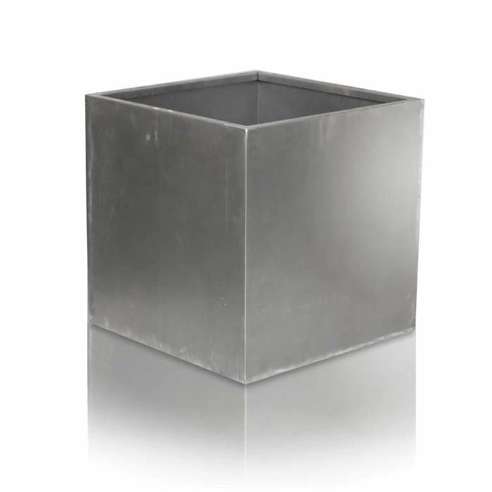 H60cm Large Corten Steel Cube Planter 5 H60cm Large Corten Steel Cube Planter - Image 5