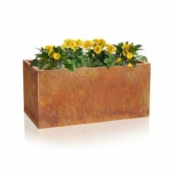 100cm Deep Corten Steel Trough Planter