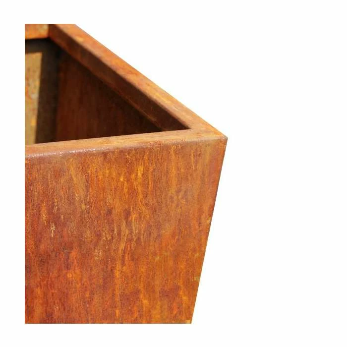 H60cm Corten Steel Flared Planter 2 H60cm Corten Steel Flared Planter - Image 2